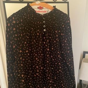 Madewell Long Sleeve Floral Blouse